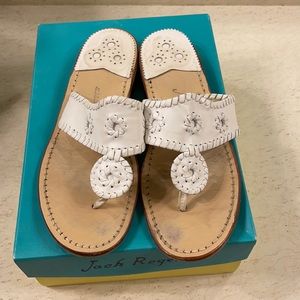 Excellent condition Jack Rogers White Navajo Sandal